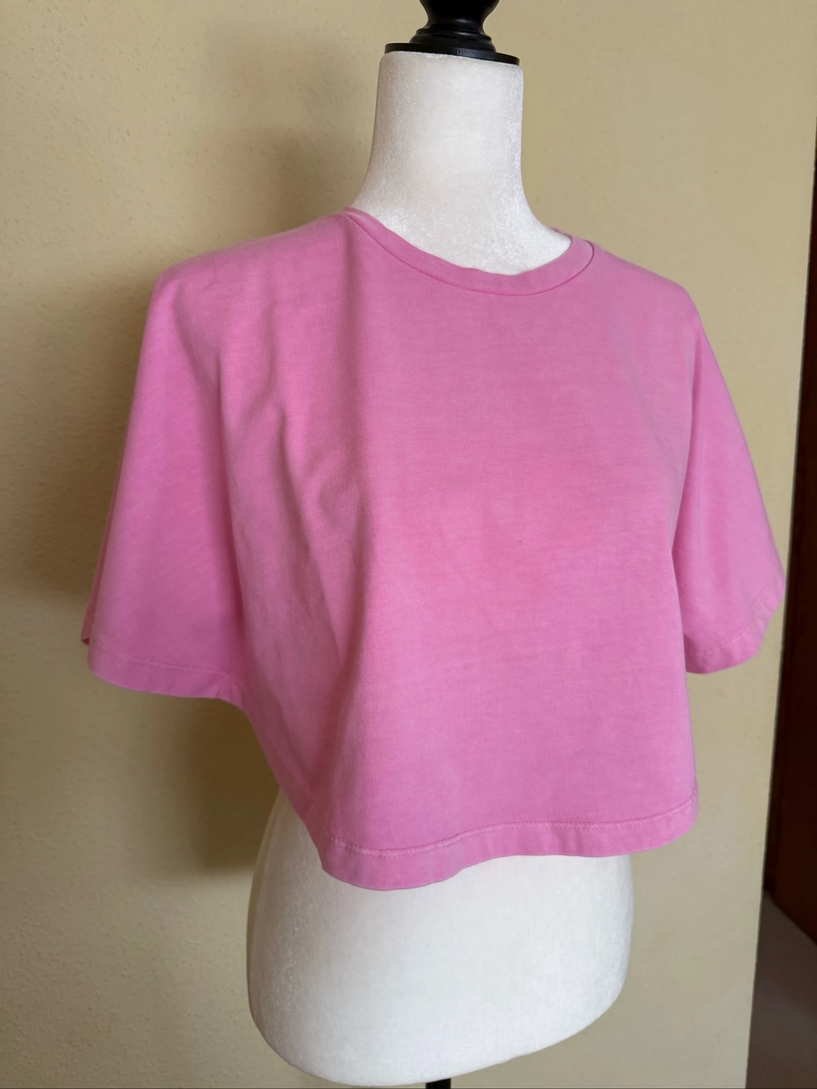 Casual T-shirt met korte mouwen roze – photo 3
